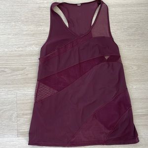 Lululemon size 10 maroon tank top